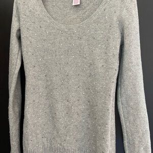 Bedazzled gray Sweater